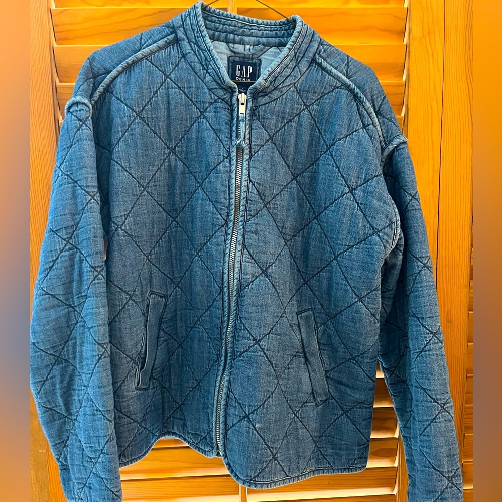 Gap Denime Quilted Jacket, Size Small (fits Medium)